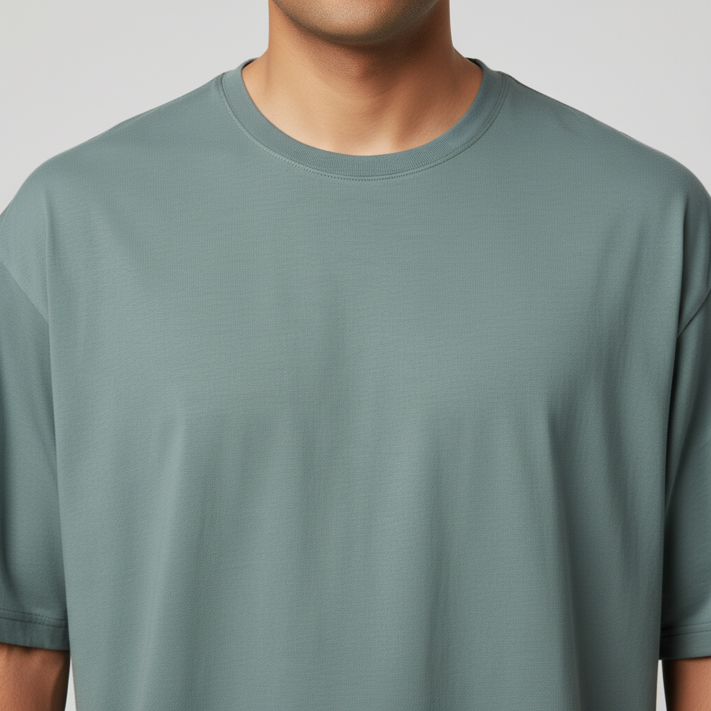 "Men’s Premium Oversized T-Shirt – MID Grey | 280 GSM Cotton"